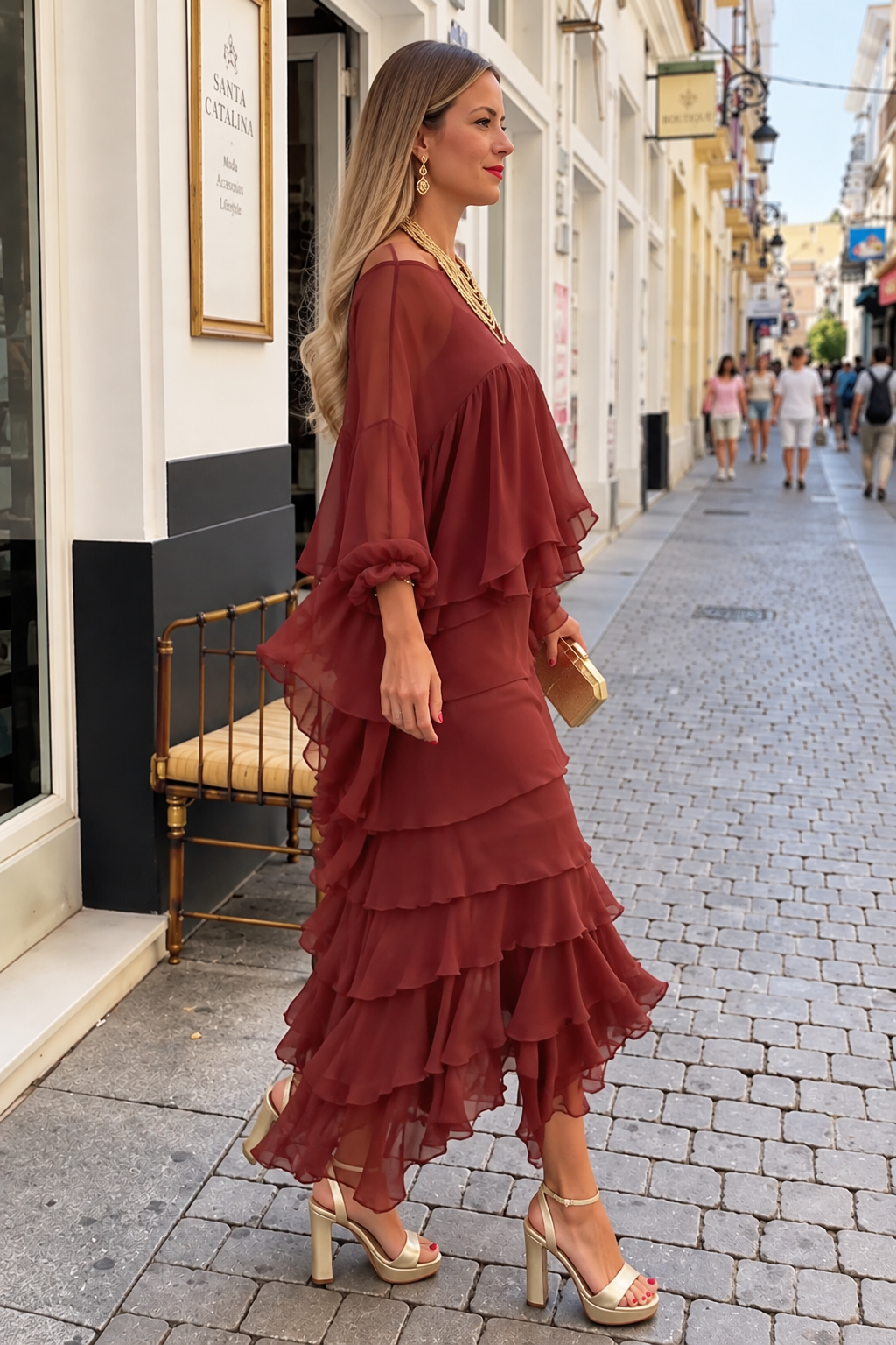 Vestido Verona Flecos