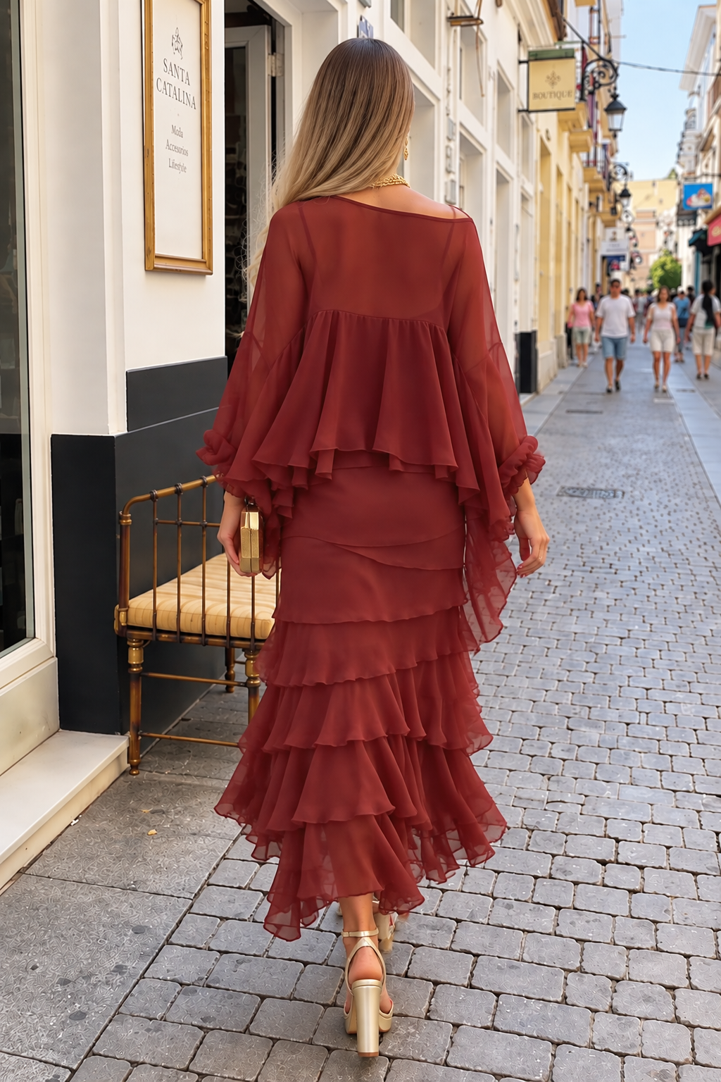 Vestido Verona Flecos